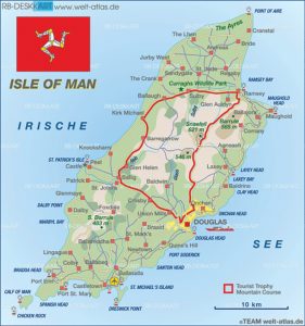 Map of ISLE of Man